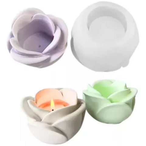 Molde de contenedor en forma de Rosa