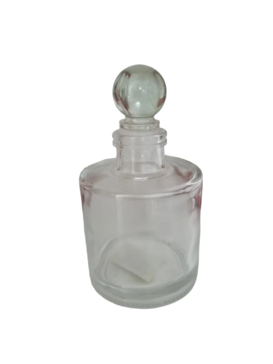 Frasco de vidrio con tapón