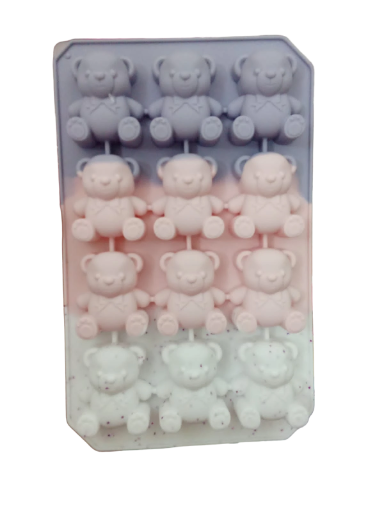 Molde de silicona ositos