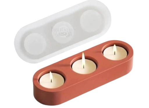  Molde de Portavelas triple 