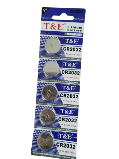 Baterías CR2032 T&E 3V 