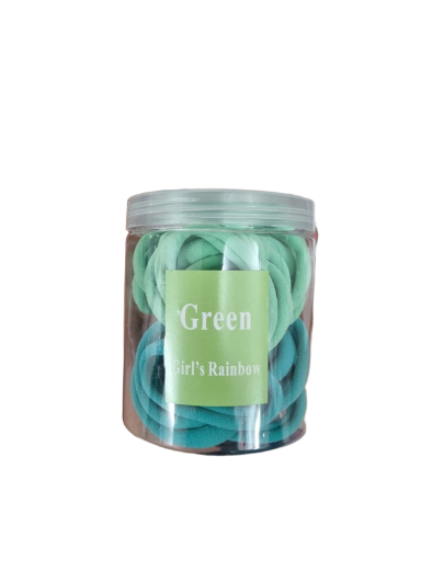 Gomas de pelo color verde