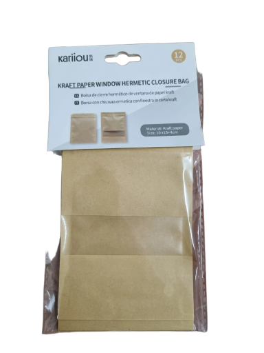 Bolsas de papel kraft con ventana