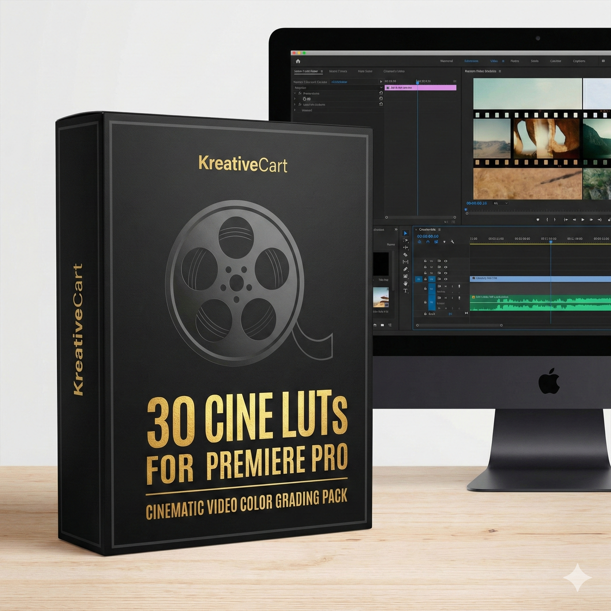 30 Cine LUTs for Premiere Pro – Cinematic Video Color Grading Pack