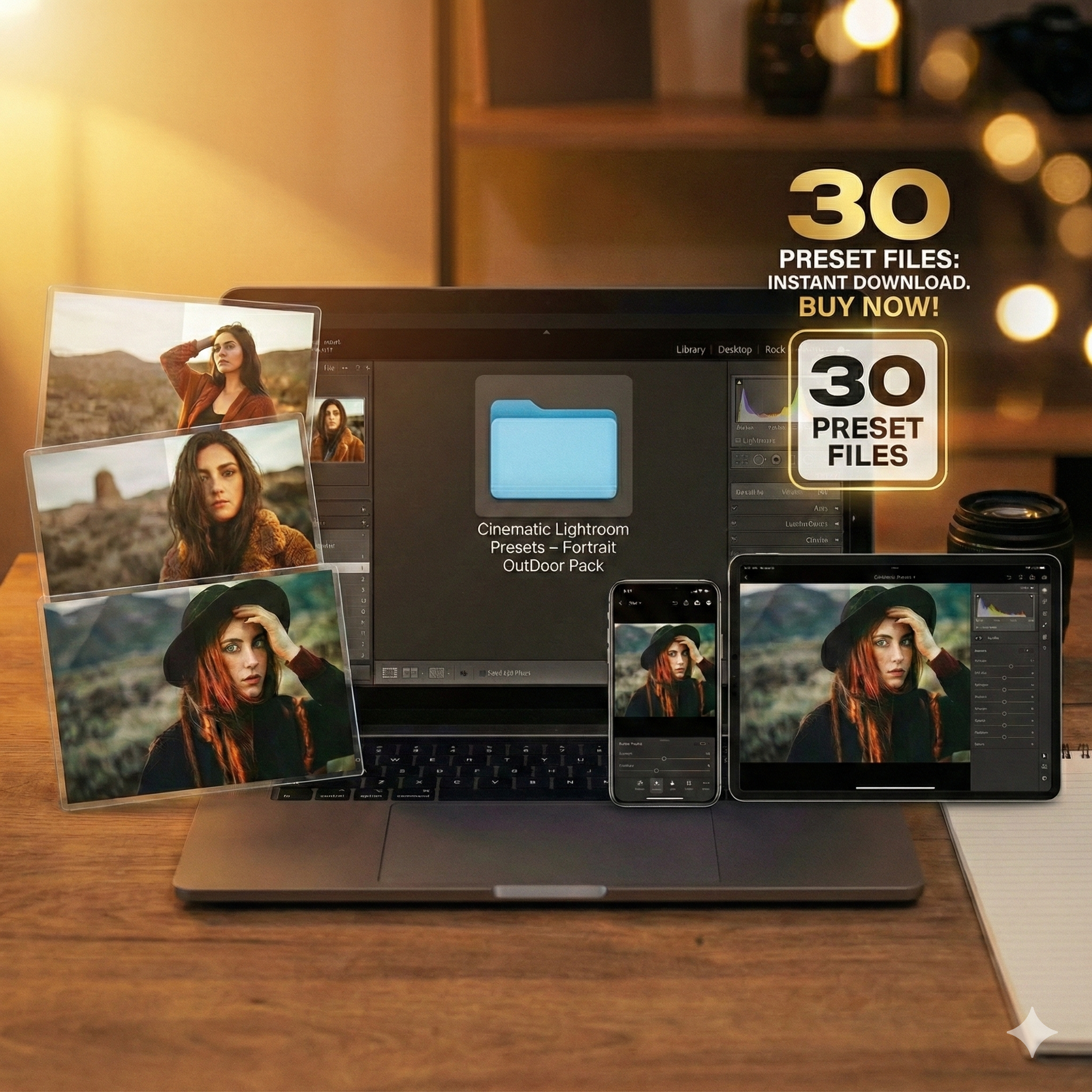 30 - Cinematic Lightroom Presets OutDoor
