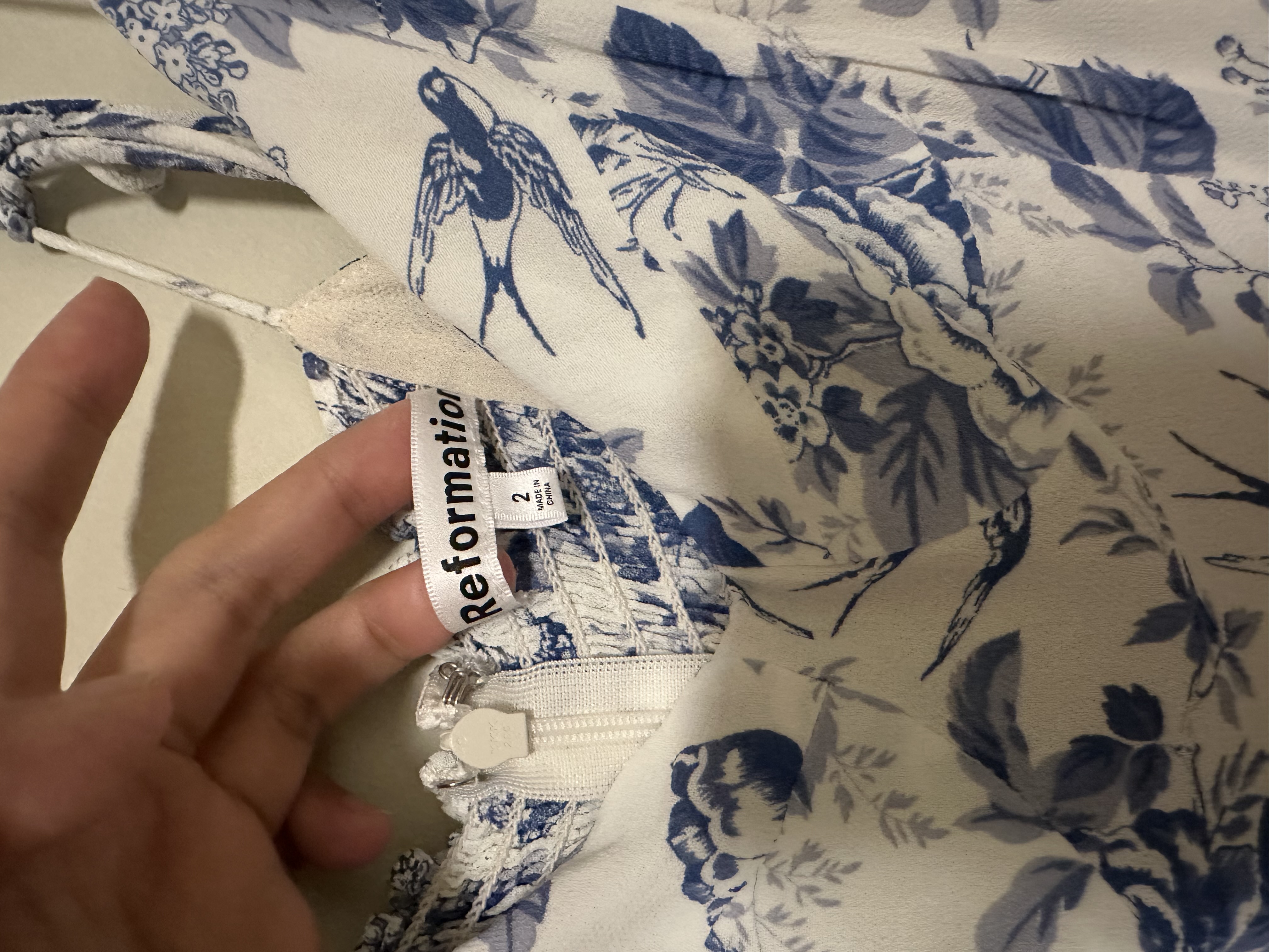 Reformation Floral Spaghetti Strap Maxi Dress