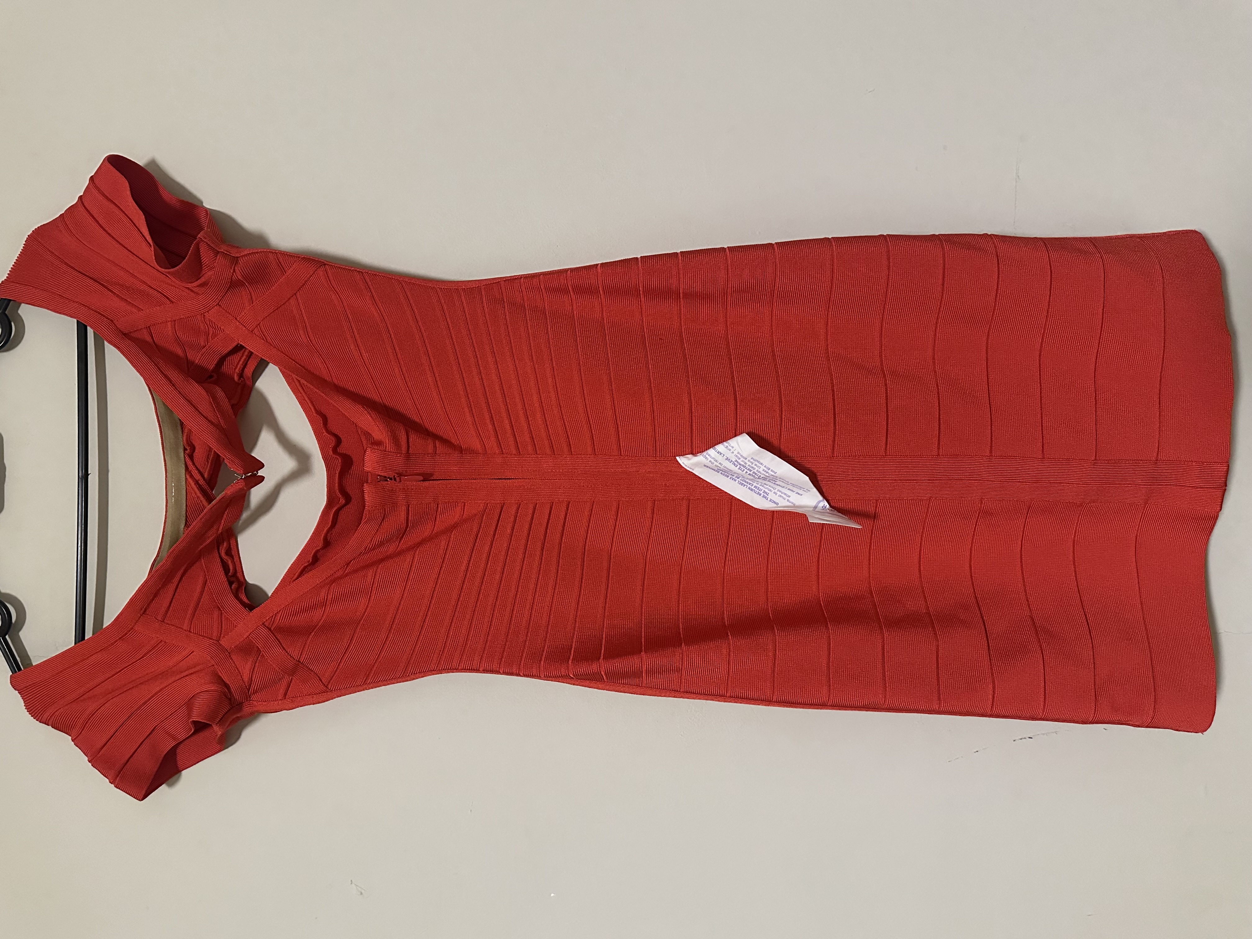 Herve Leger Red Cutout Bodycon Dress