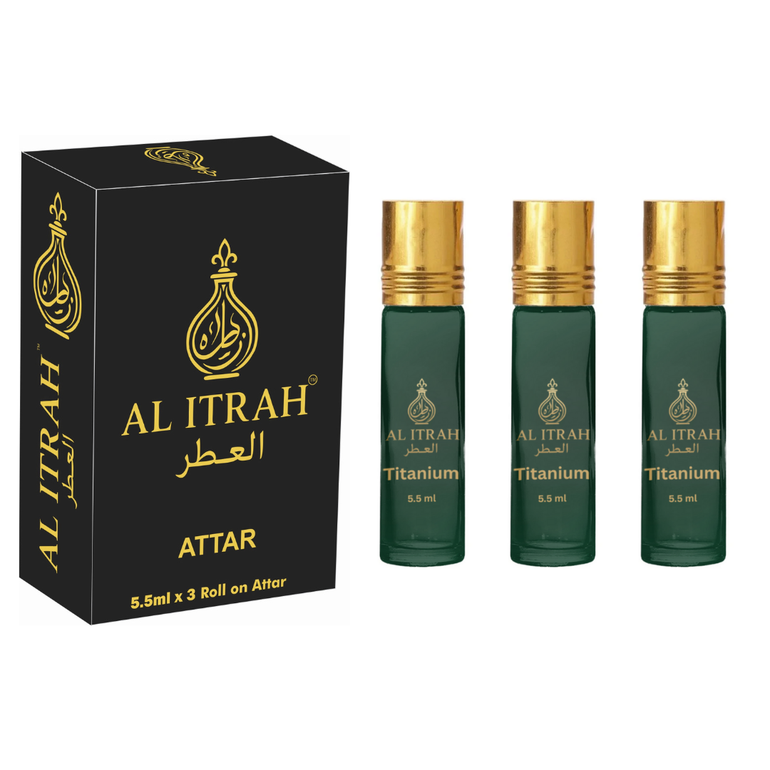 Al Itrah Titanium Attar Set