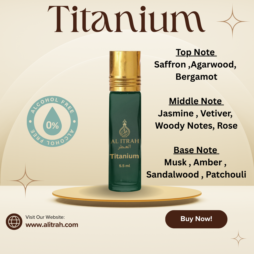 Al Itrah  Titanium Attar Set