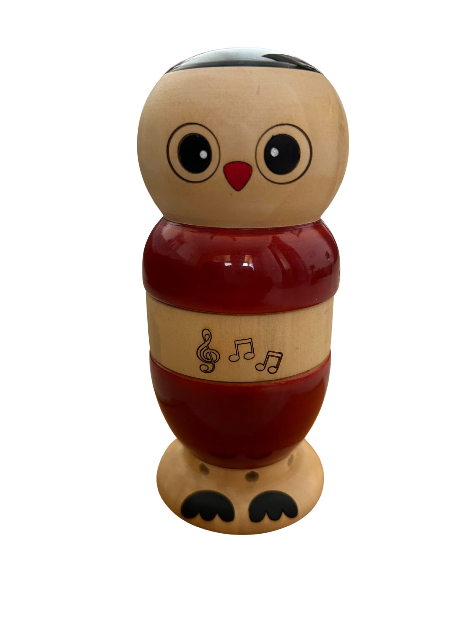 Wooden Montessori Musical Toy - Red
