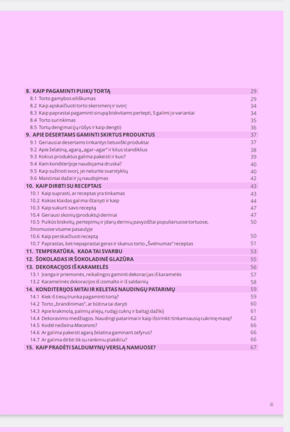 Konditerijos subtilybės. Kaip gaminti be klaidų