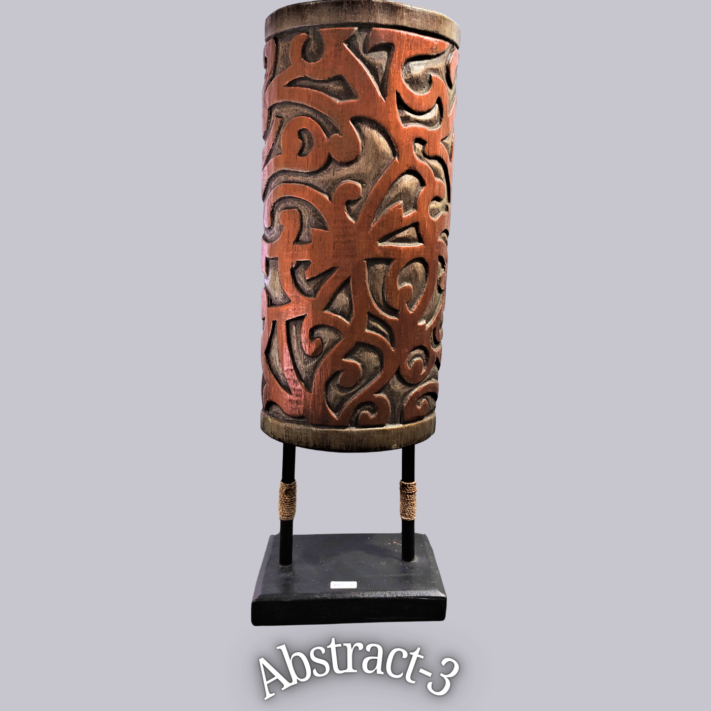 Abstract Carved Wooden Sculpture