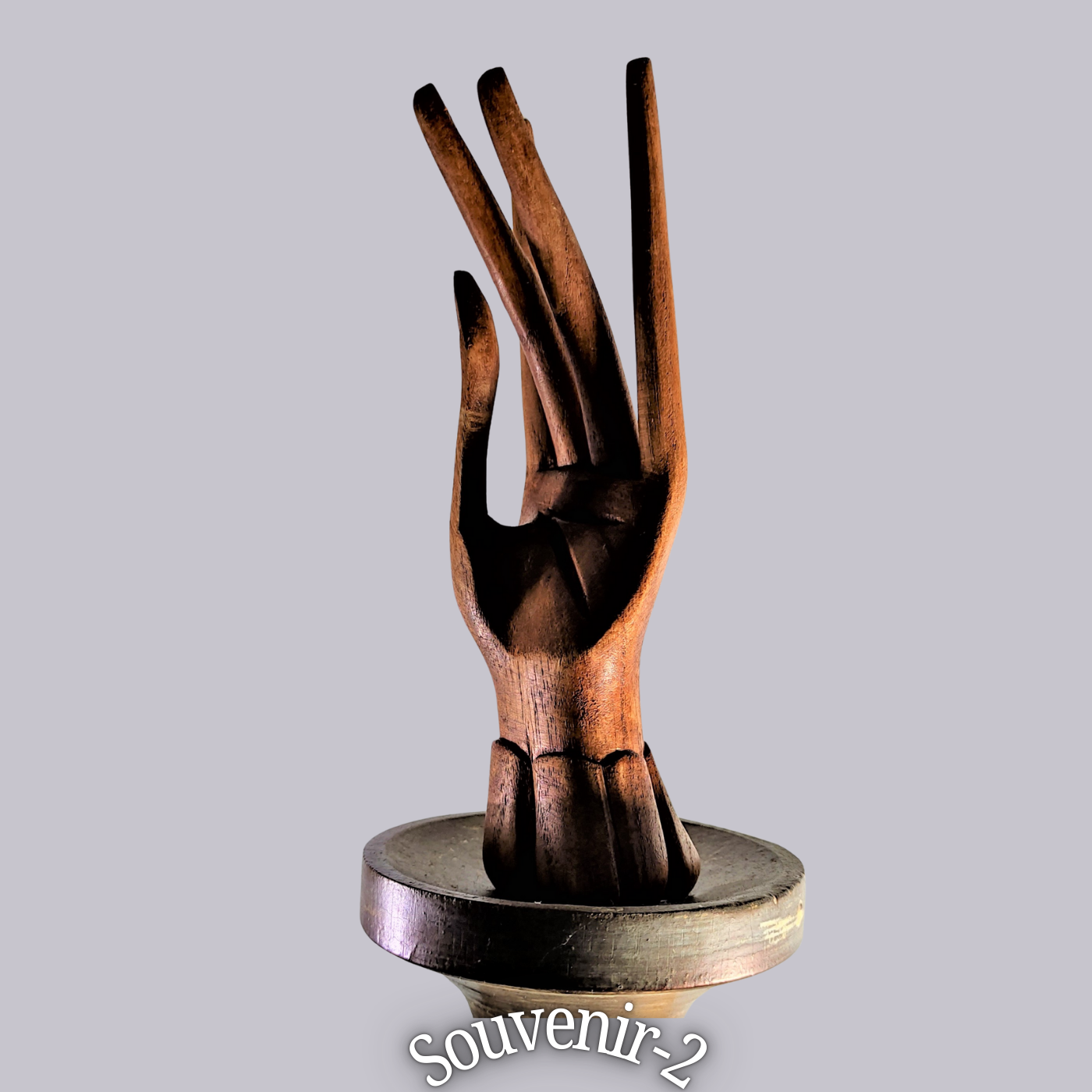 Grace, and Spiritual strength Wooden Hand Sculpture