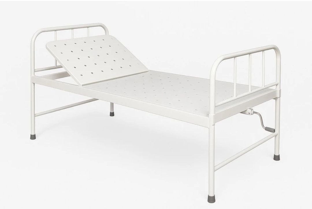 One Handle Hospital Bed - Mild Steel - Best for Home Care Patients