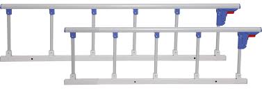Two Handle Full Fowler ABS with Wheels and Mattress and Collapsible Railings -  6ft by 3ft by 1.5ft