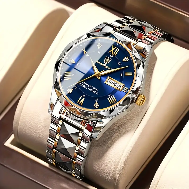 Elegant Blue Dial Men's Watch