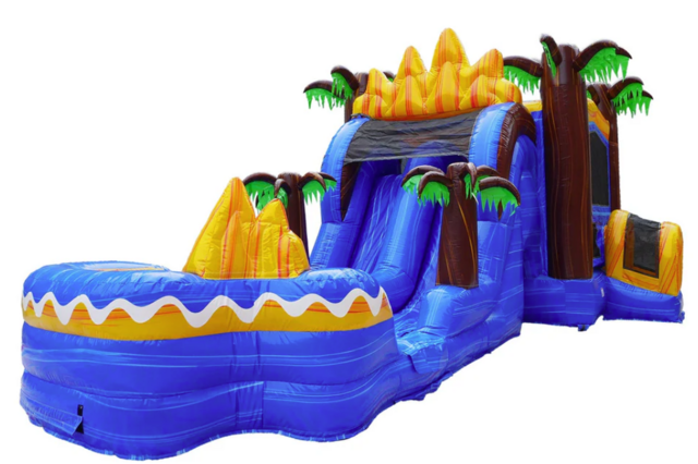  Oasis Bounce House with Dual Lane Water Slide