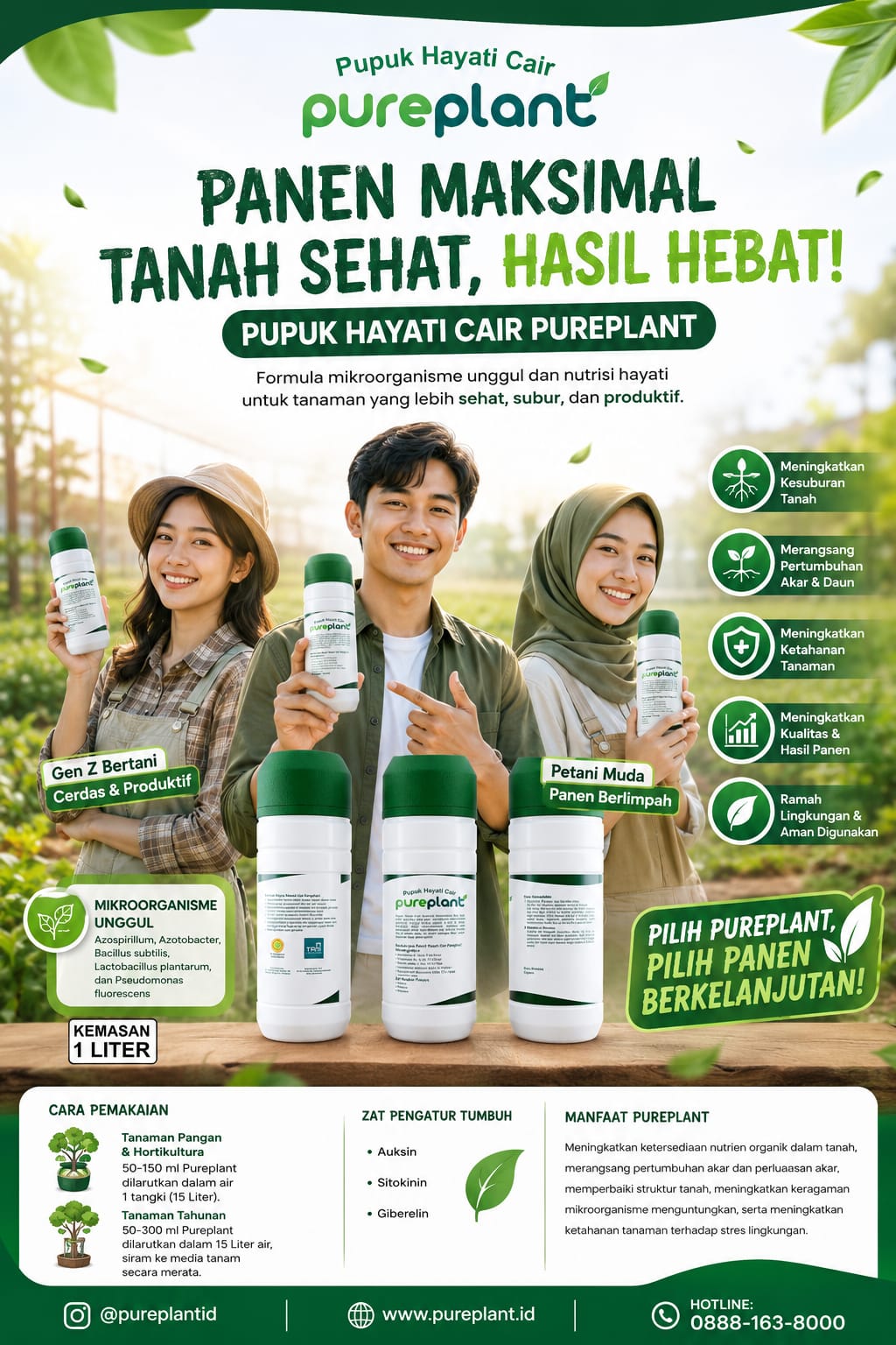 Pupuk Hayati Cair PUREPLANT