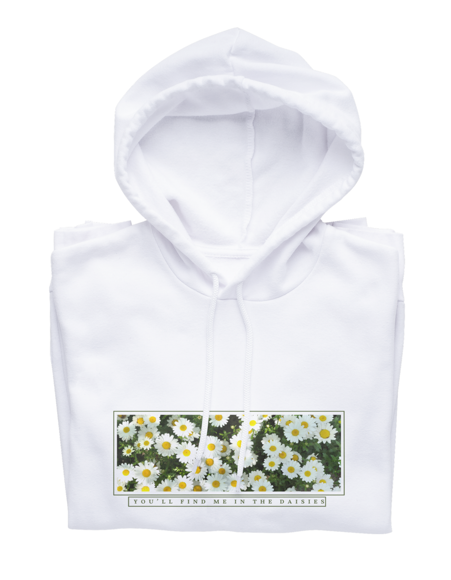 Daisies White Hoodie
