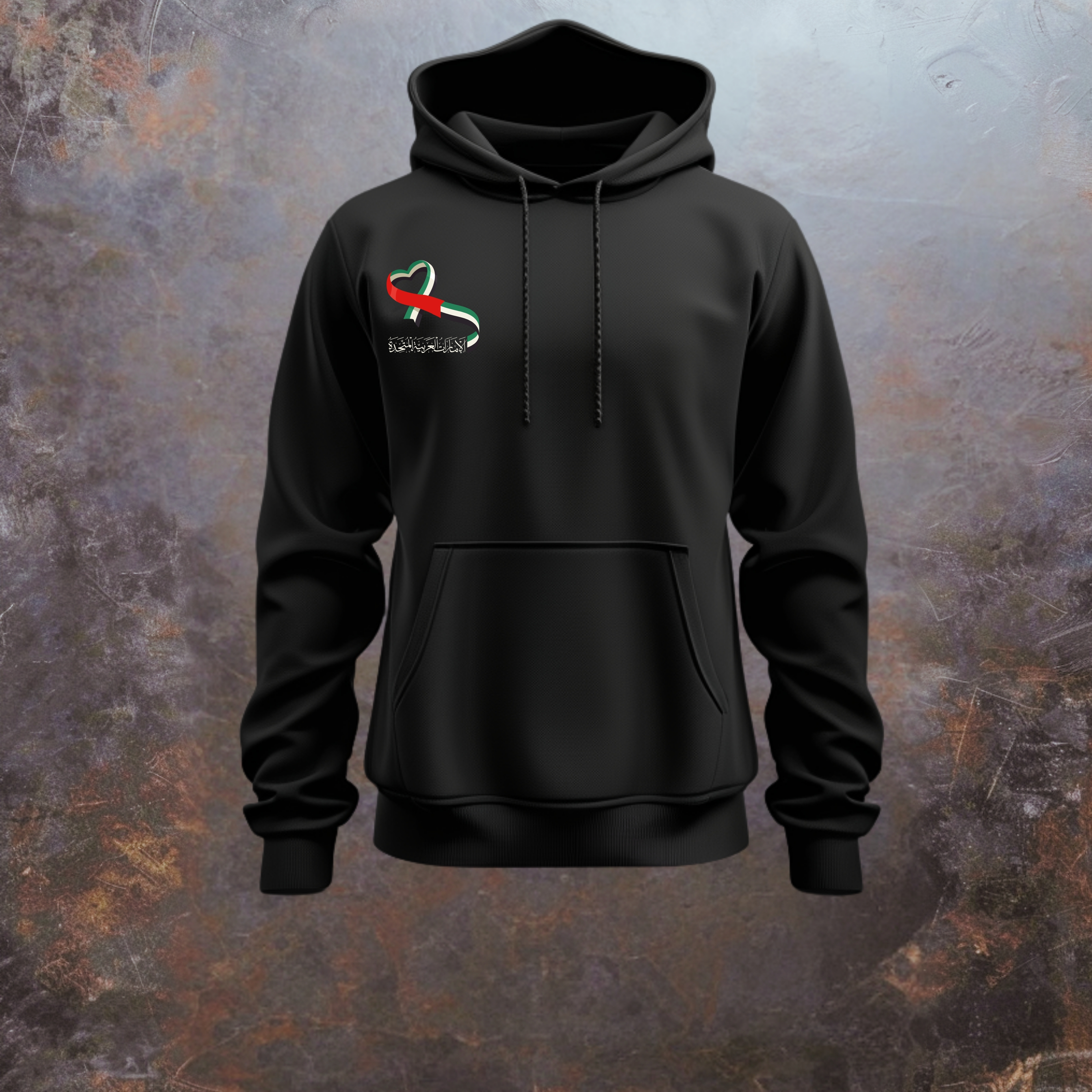 UAE Love – Arabic Minimal Heart Tee / Hoodie