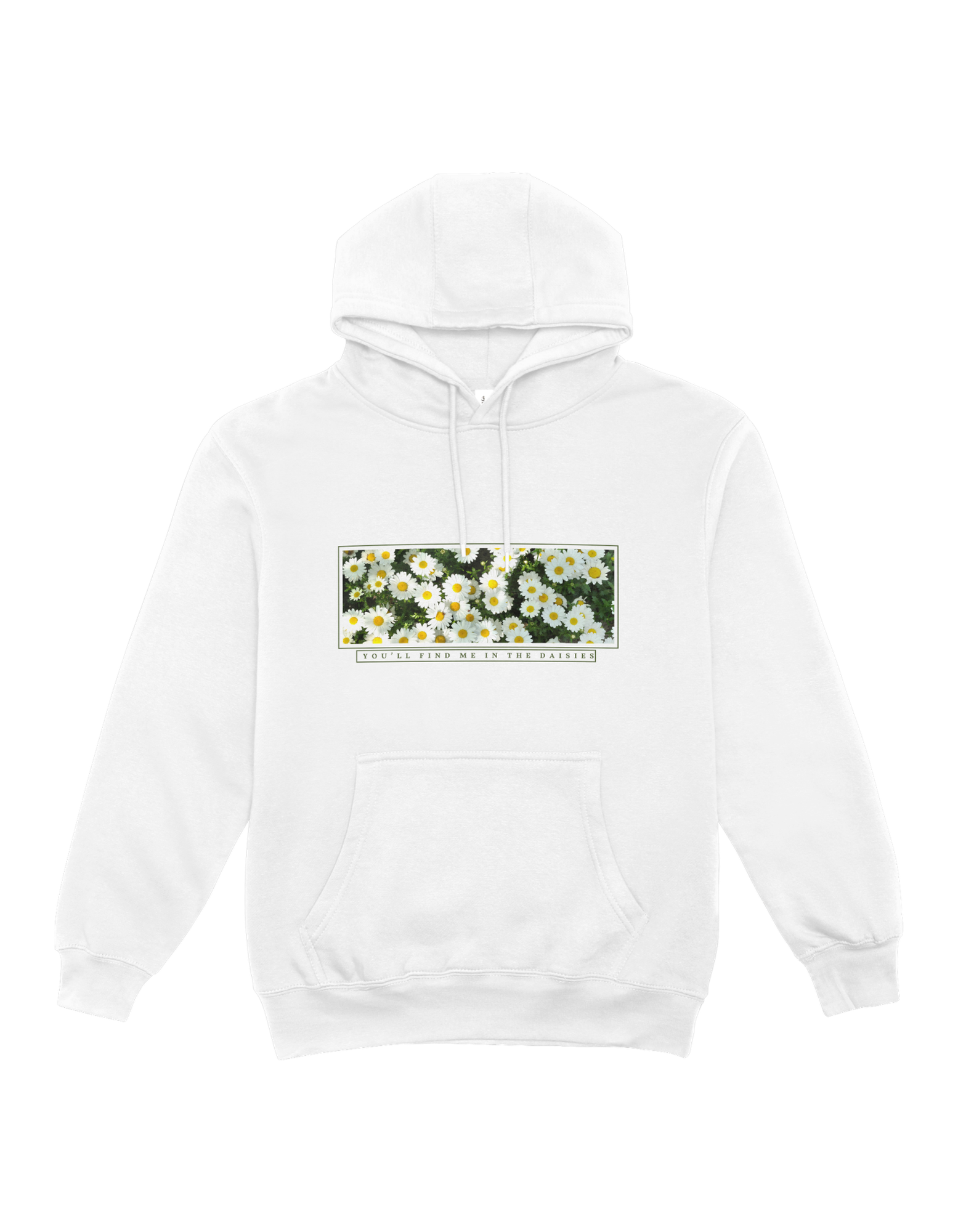 Daisies White Hoodie