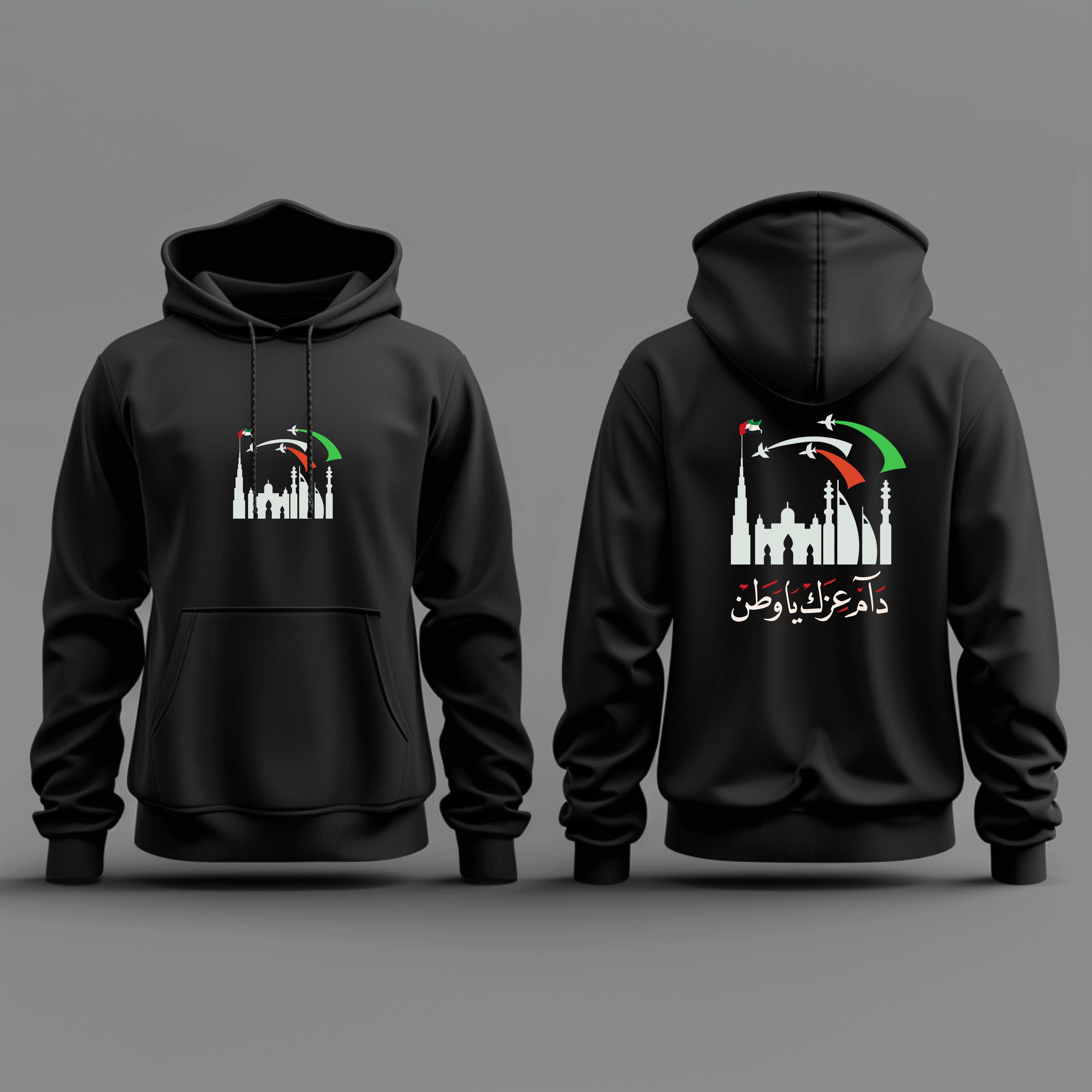 UAE Skyline Flyover – National Pride Statement Tee / Hoodie