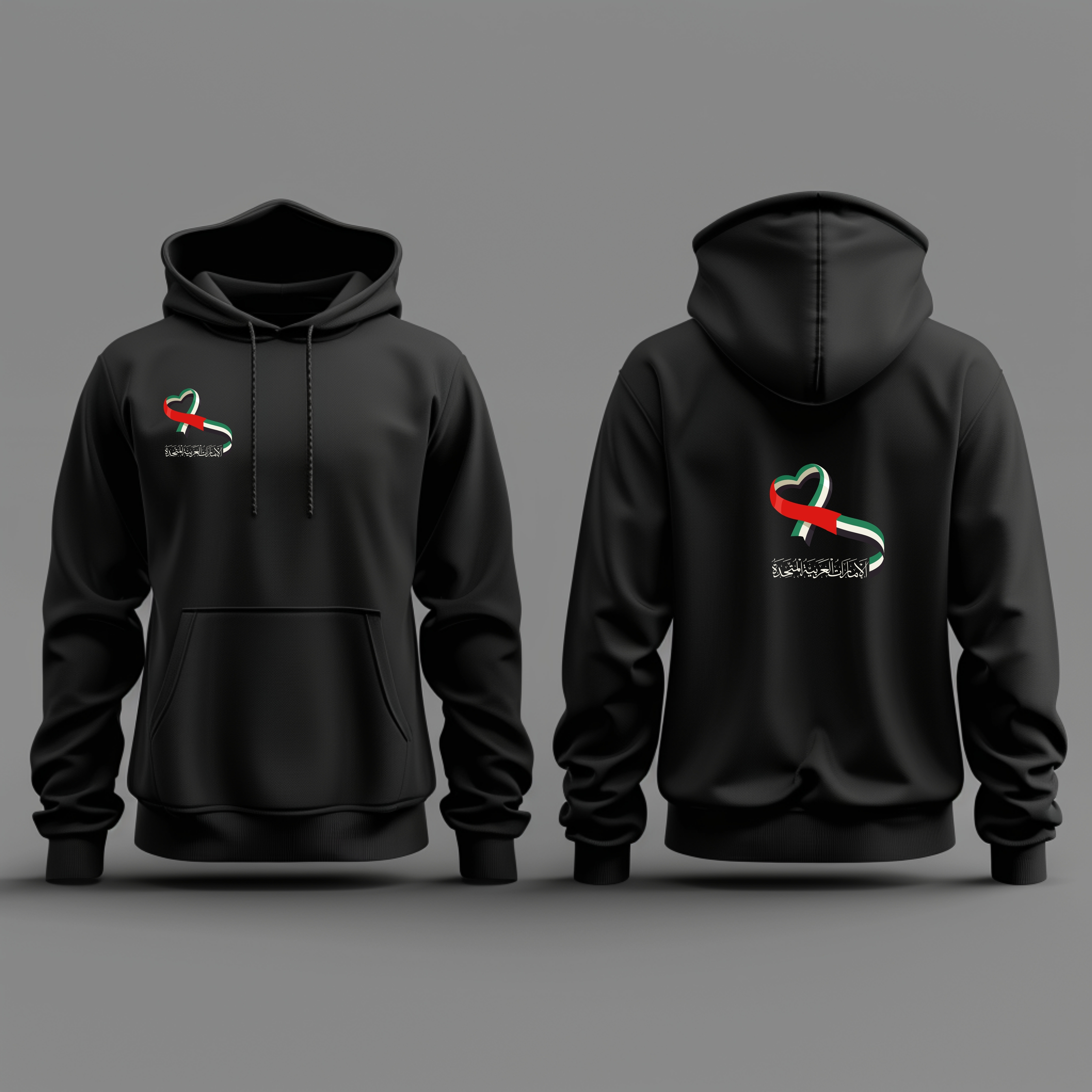 UAE Love – Arabic Minimal Heart Tee / Hoodie