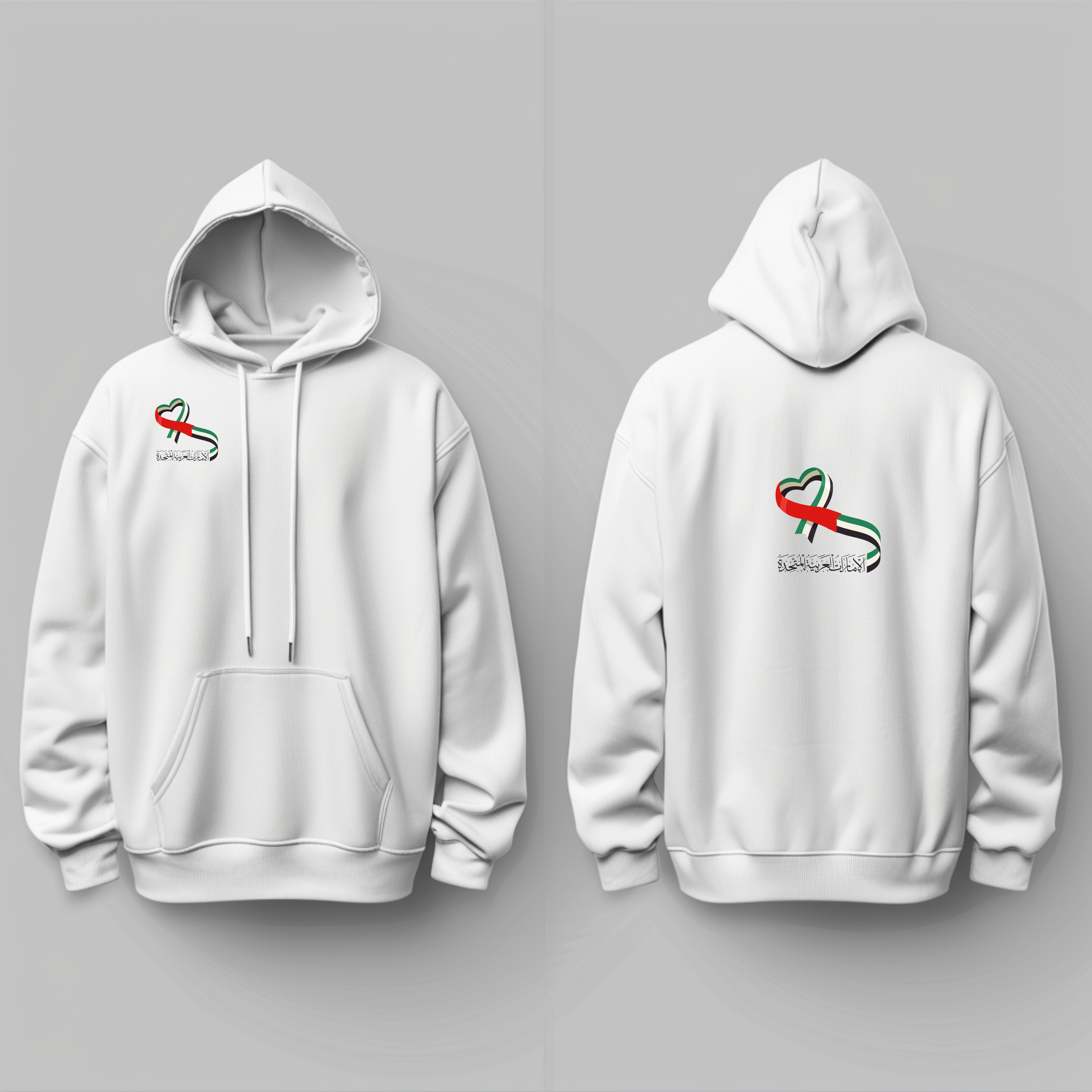 UAE Love – Arabic Minimal Heart Tee / Hoodie