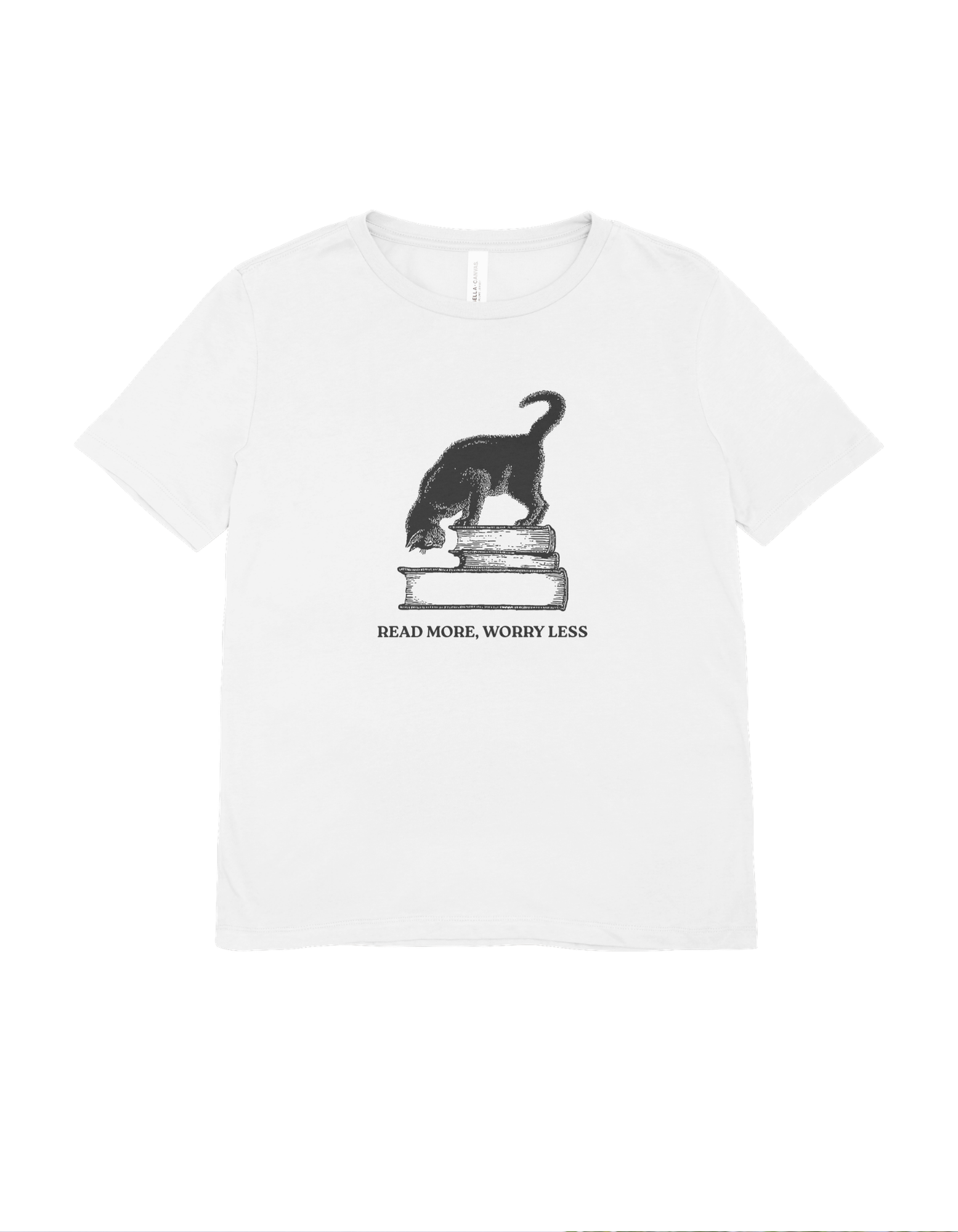 Read More, Worry Less White T-shirt