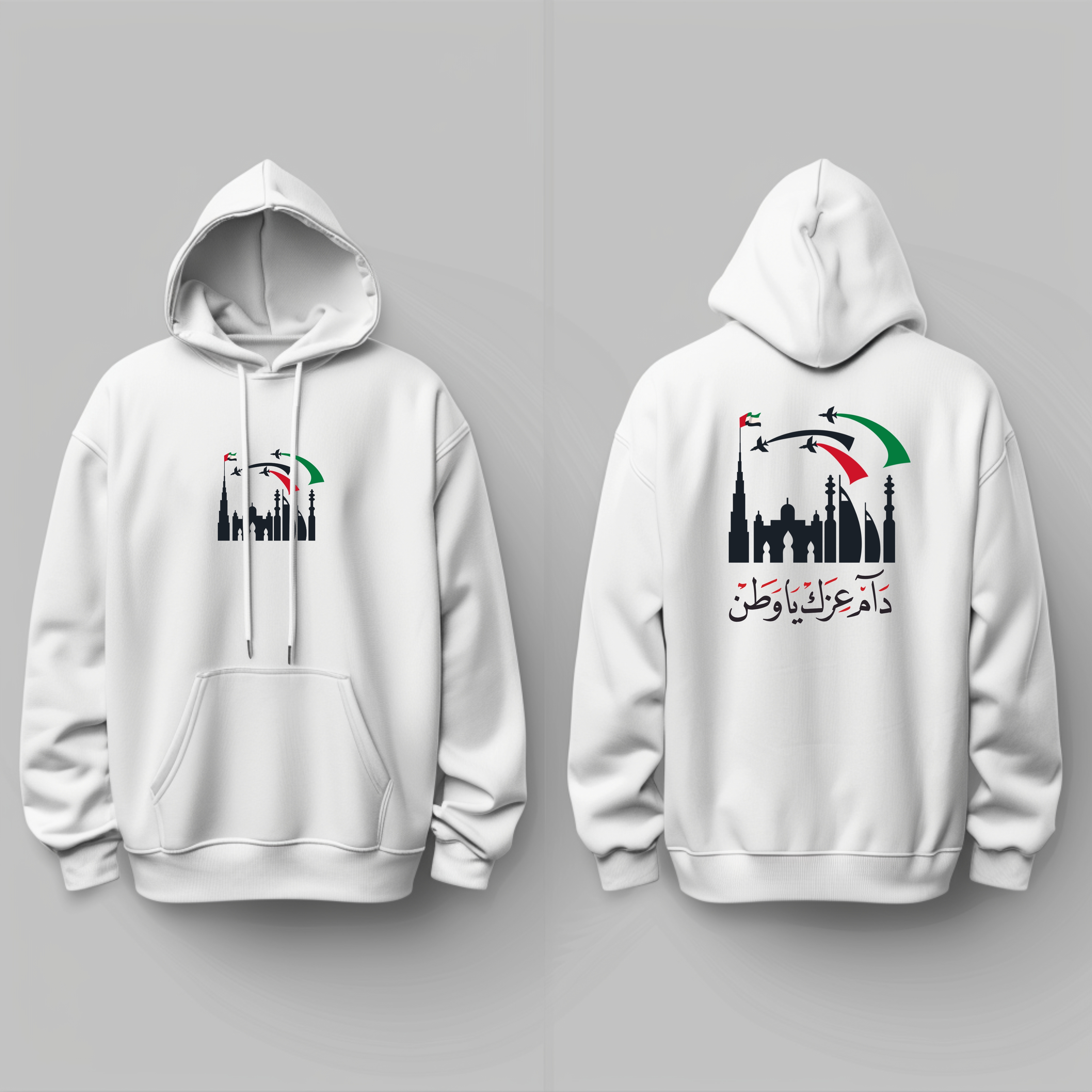 UAE Skyline Flyover – National Pride Statement Tee / Hoodie