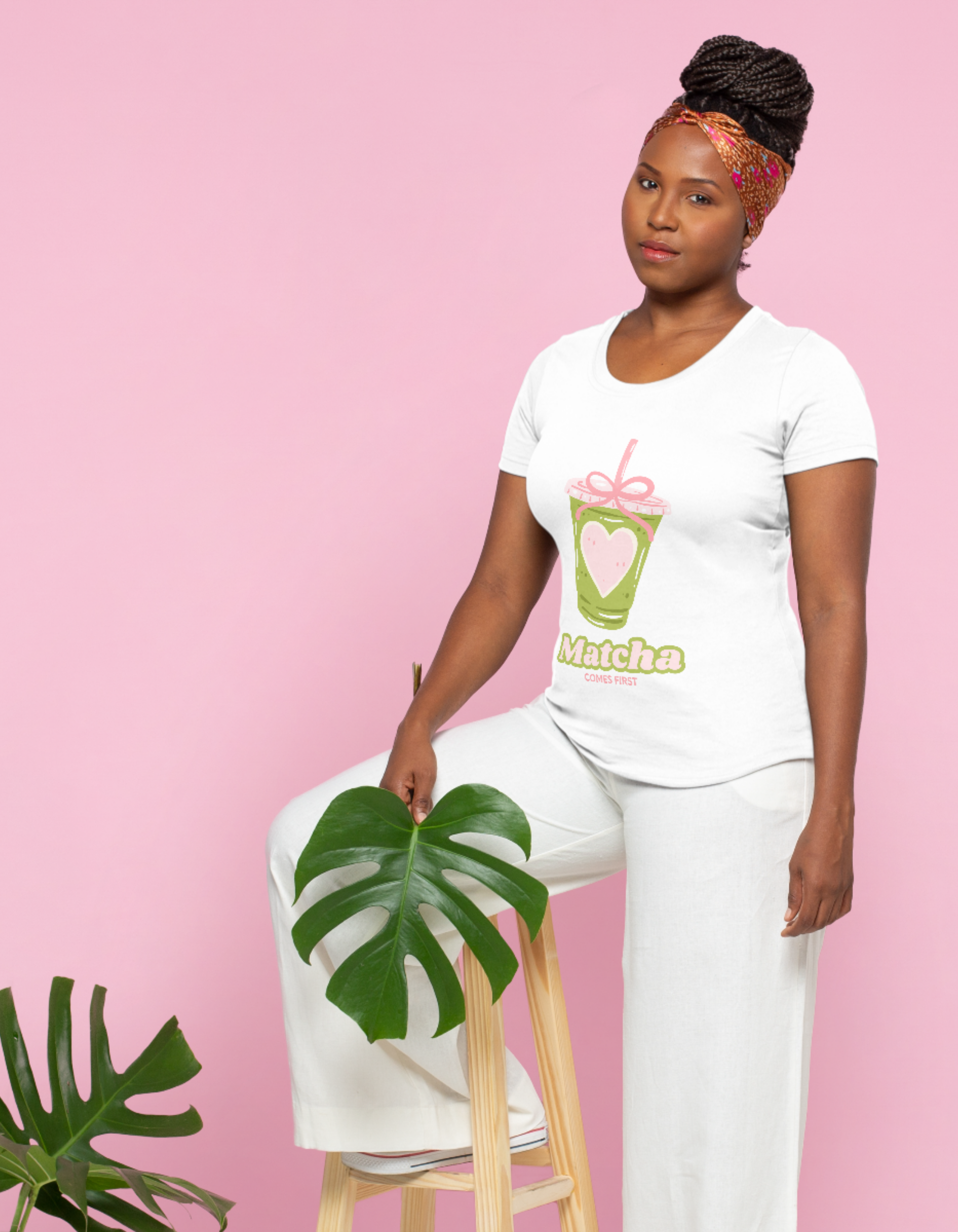 Matcha Comes First T-shirt