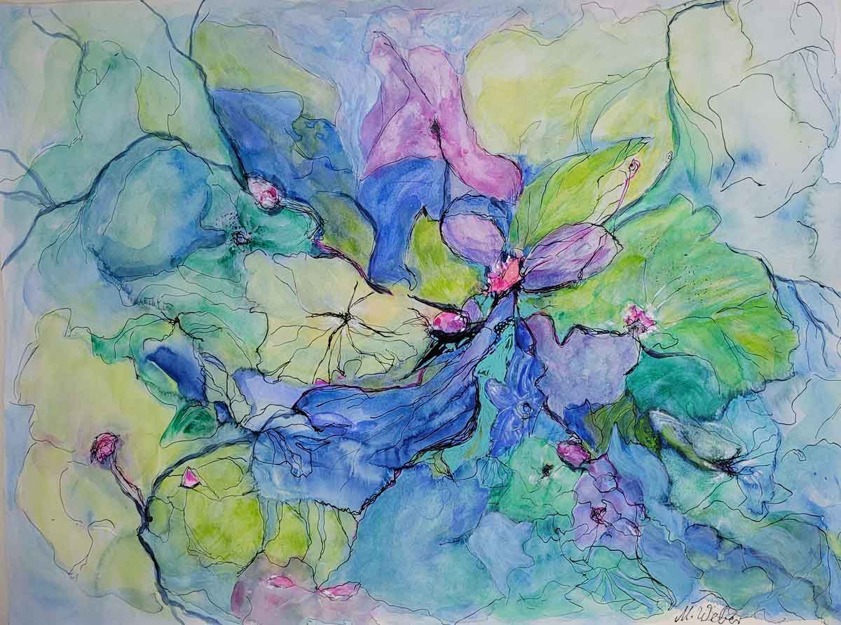 Neue Wege wagen – Kunst in Aquarell, Acryl und Zeichentusche