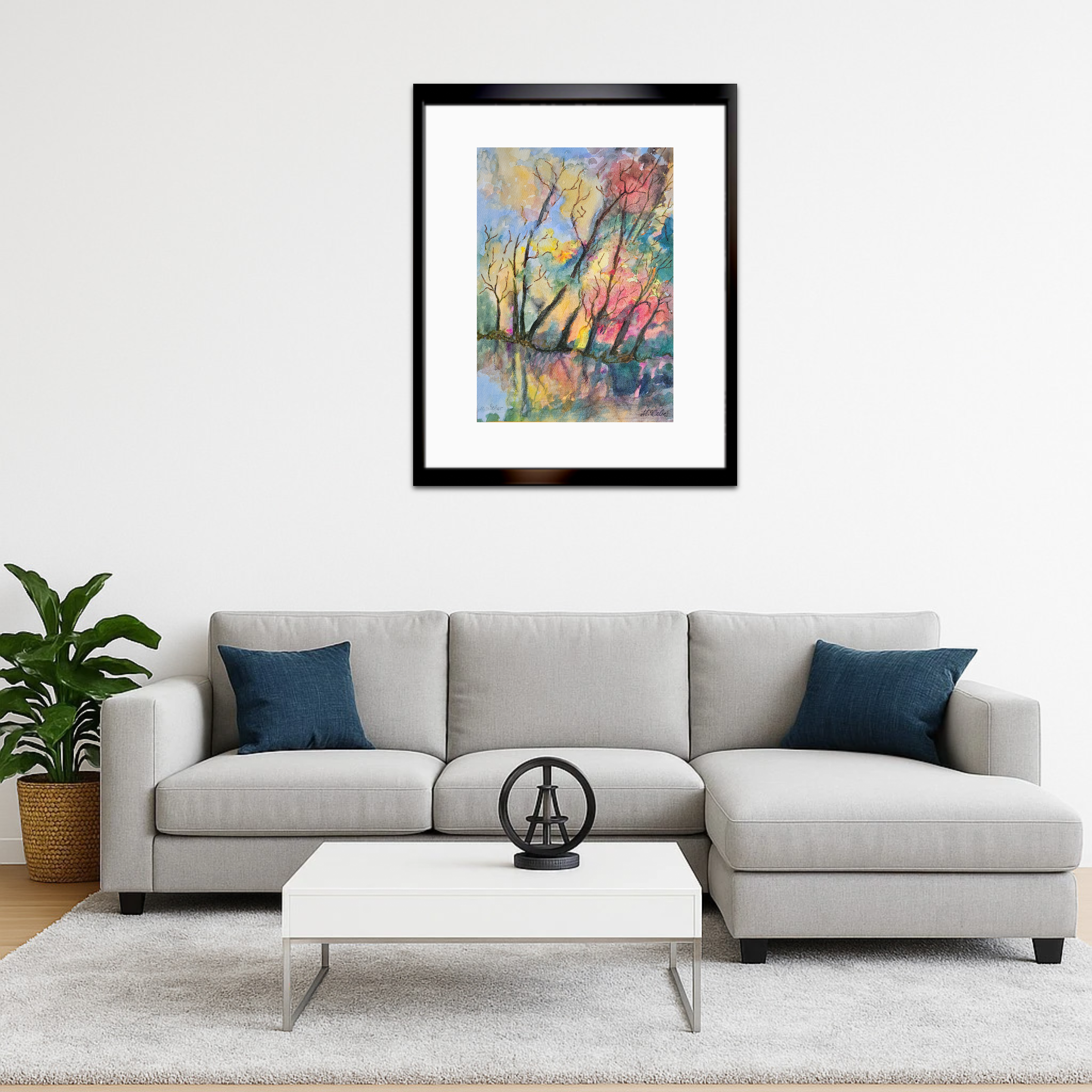 Flüchtiger Moment – Landschafts-Aquarell