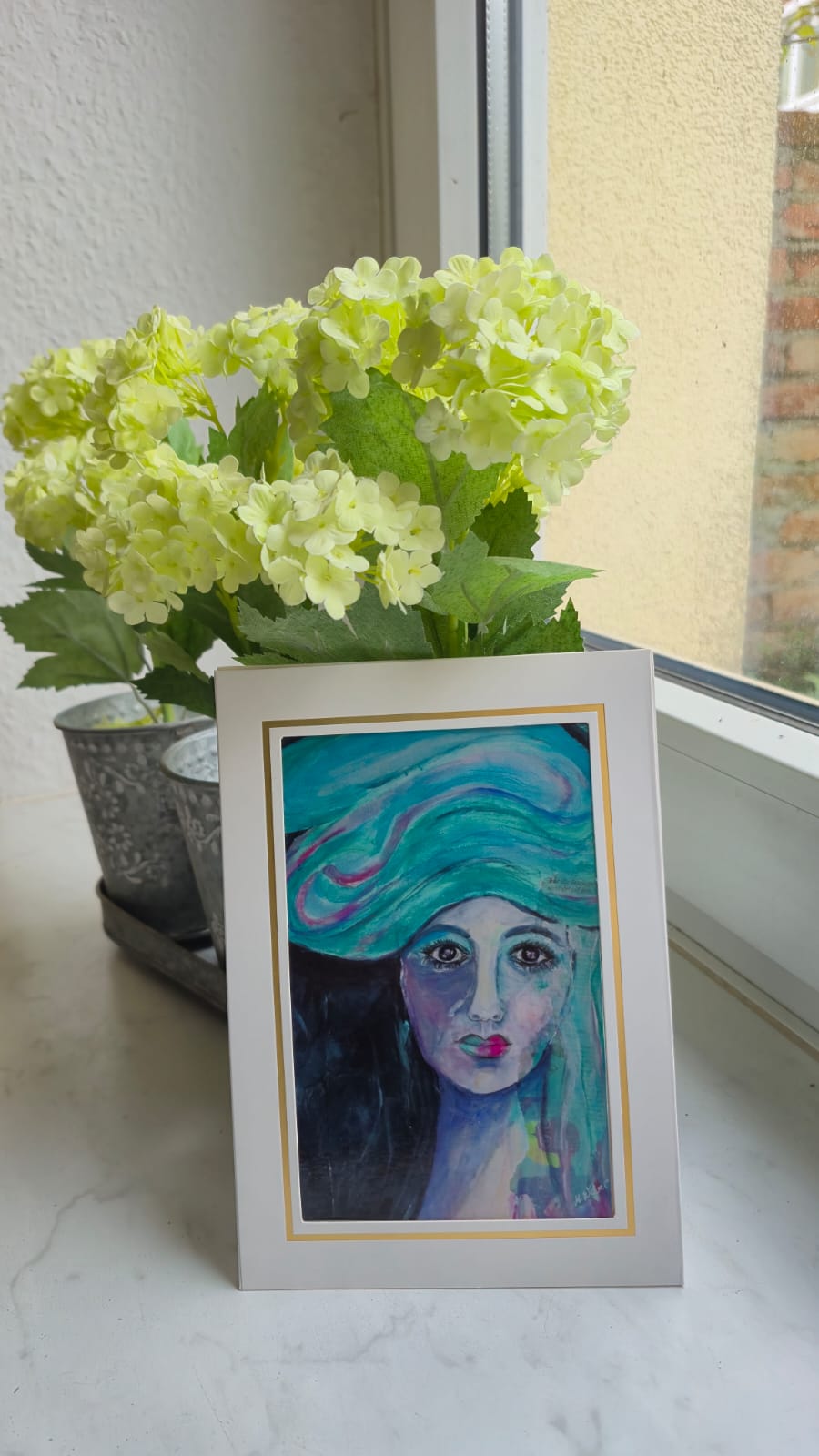 Geheimnisvolle Frau –  Postkarte & Fine-Art-Print