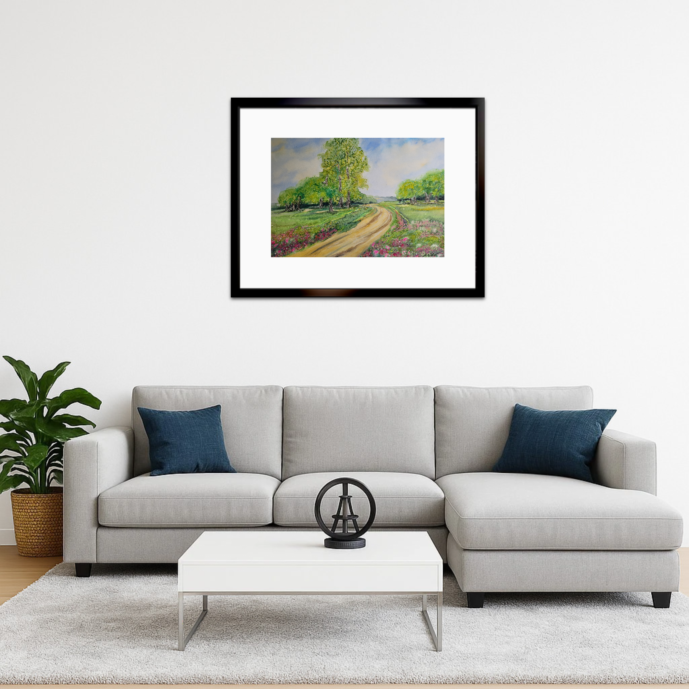 Weite Wiesen und Wälder – Landschaftsgemälde