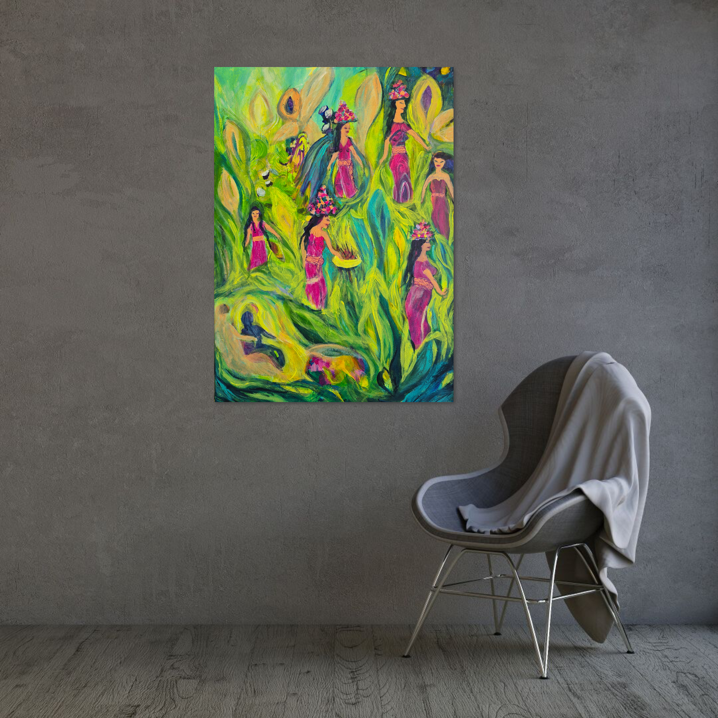 Spirituelles Bali - Intuitives atmosphärisches Leinwandbild