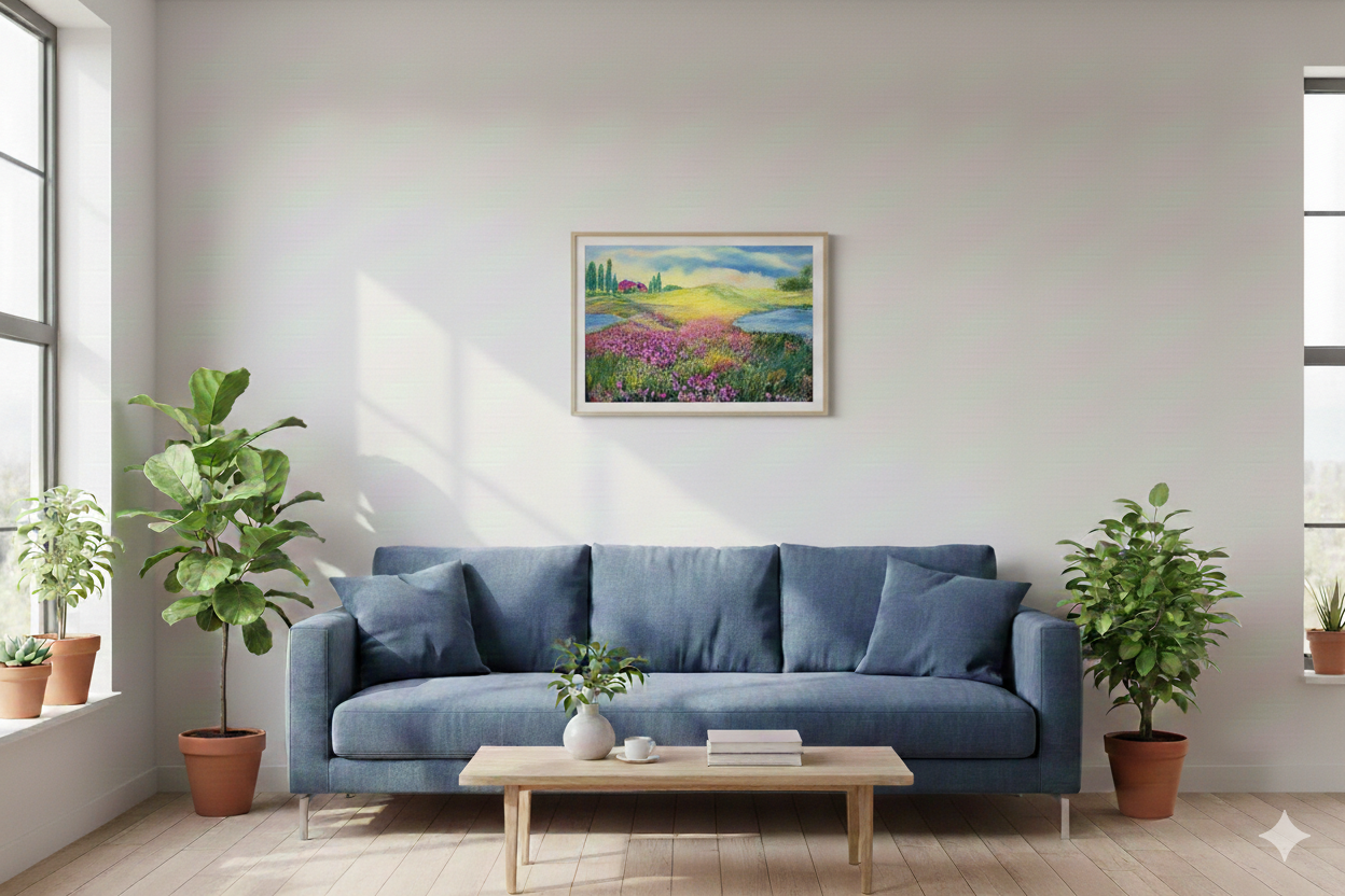 Ein Rückzugsort in der Natur - Aquarell