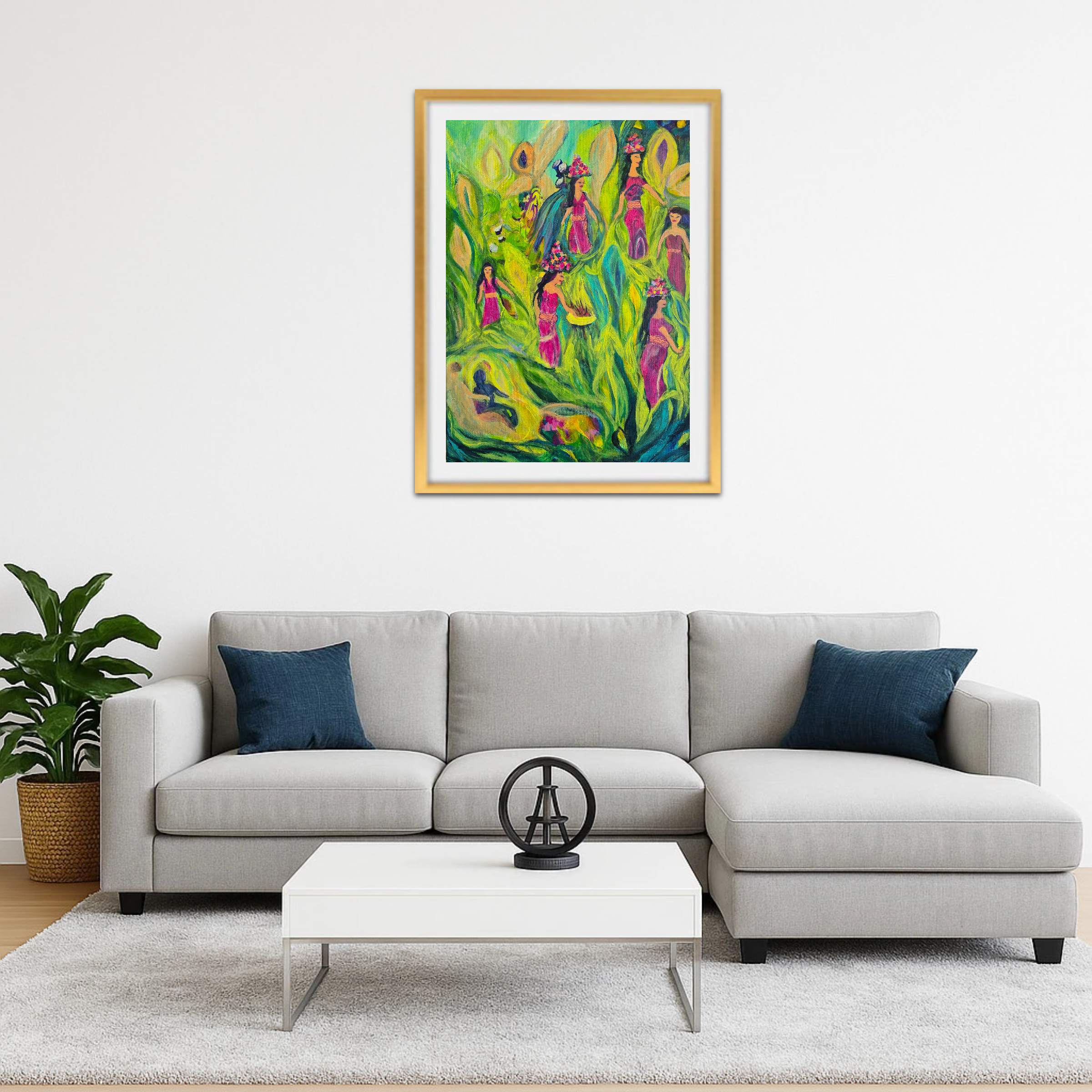 Spirituelles Bali - Intuitives atmosphärisches Leinwandbild