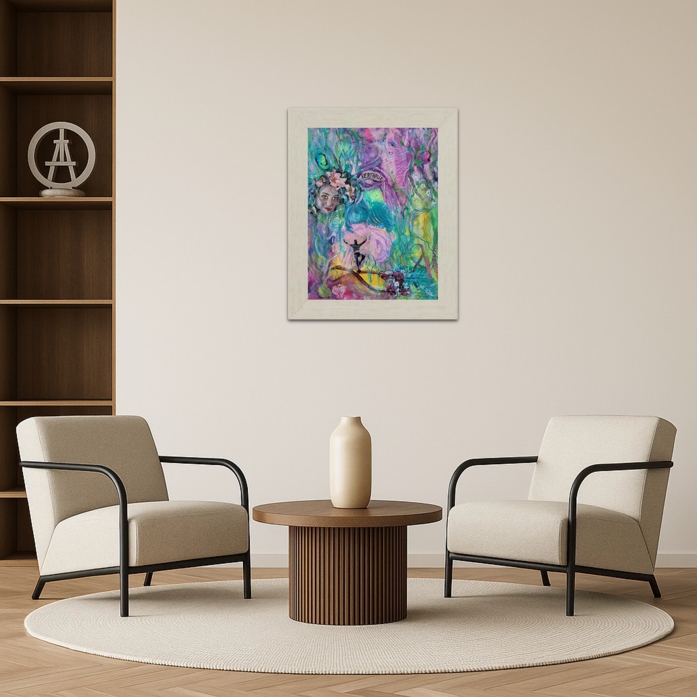 Vertrauen – Mixed-Media-Bild in Acryl und Collage