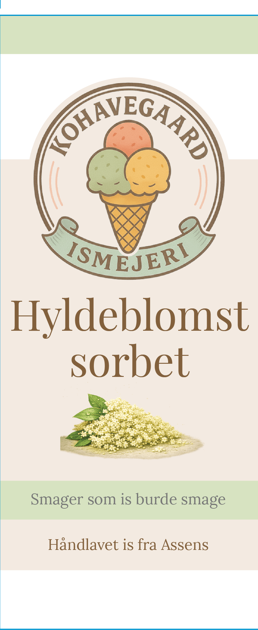 Hyldeblomst sorbet ispind