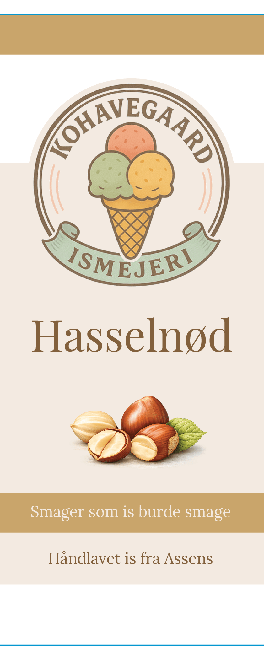 Hasselnød ispind
