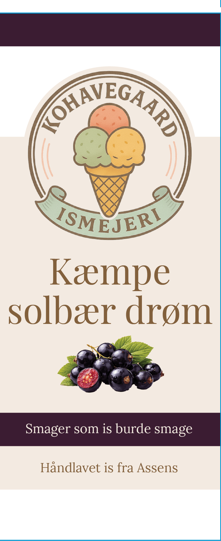 Kæmpe solbær drøm ispind