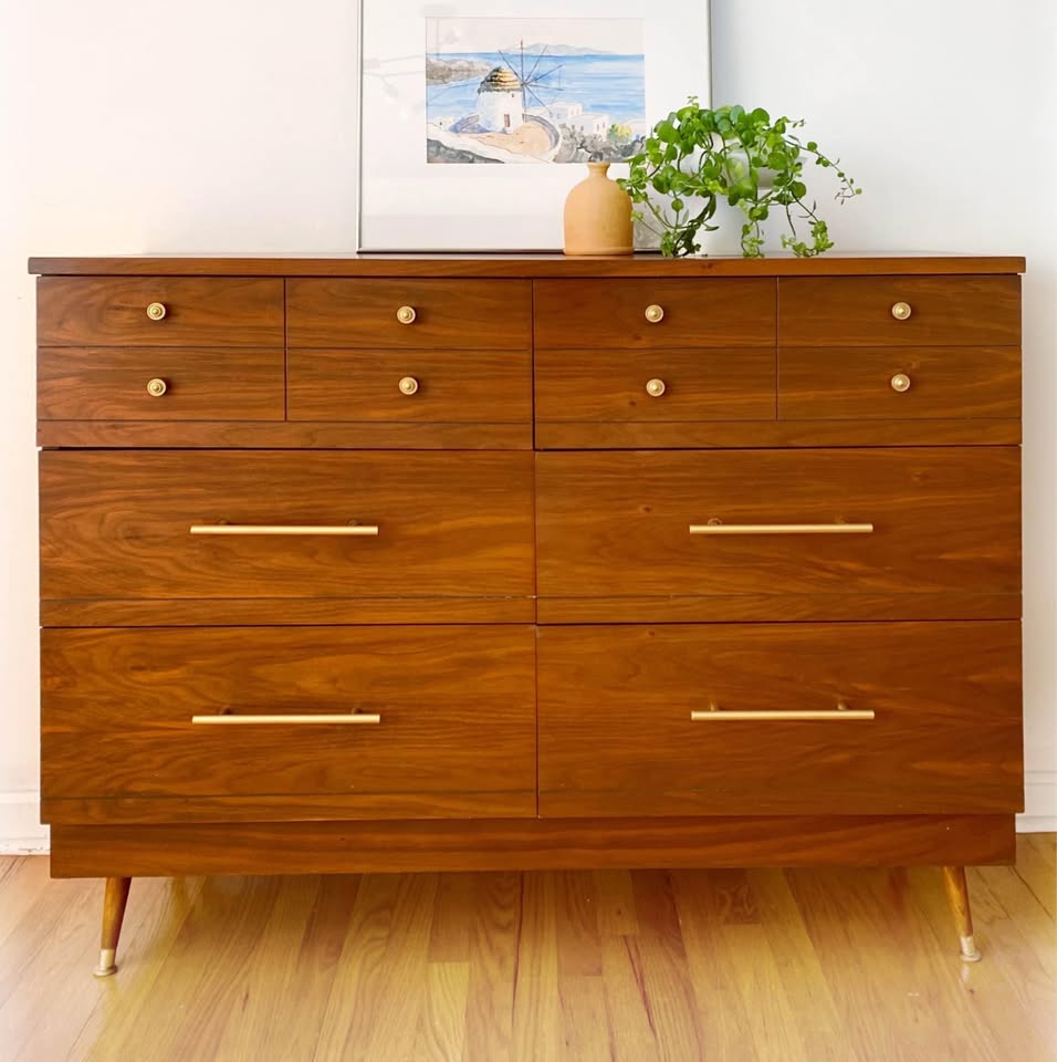 Mid-Century Modern Walnut Dresser