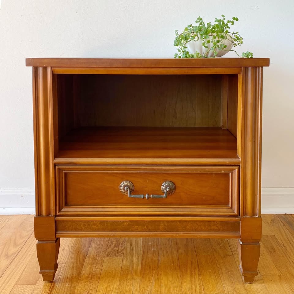 Vintage Wooden Nightstand