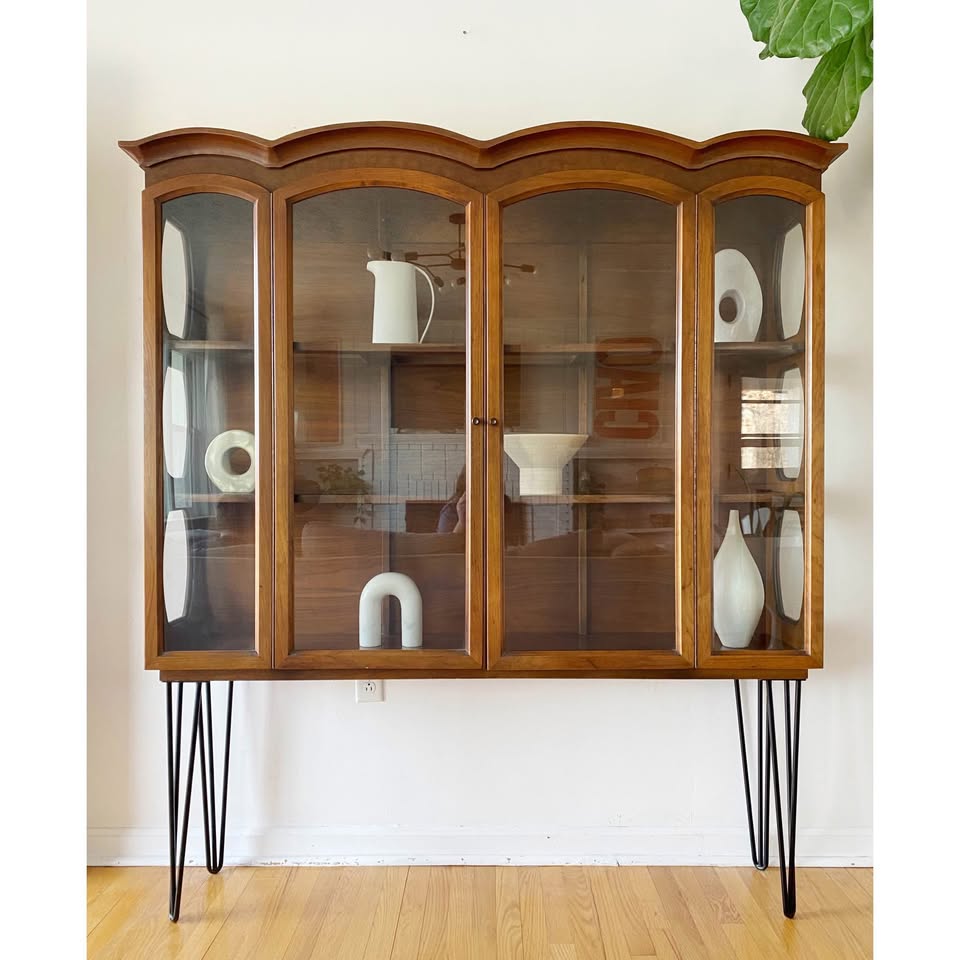 Mid-Century Glass Display Cabinet