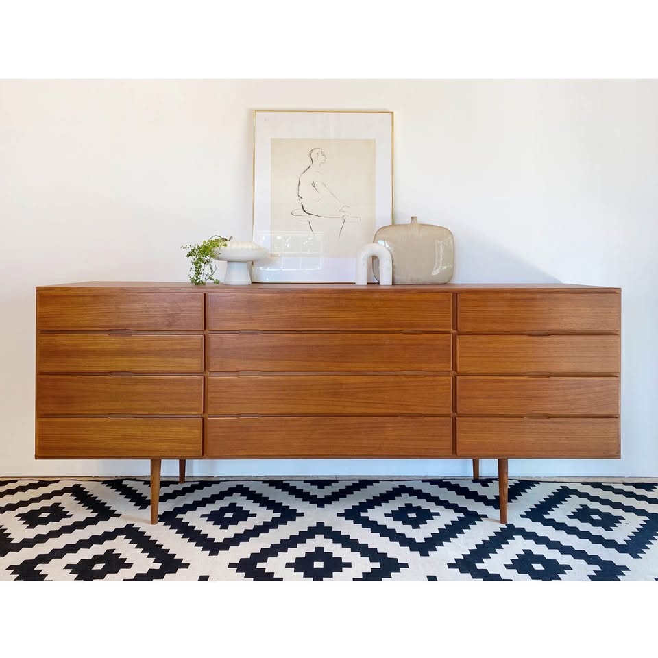 Mid-Century Modern Walnut Dresser