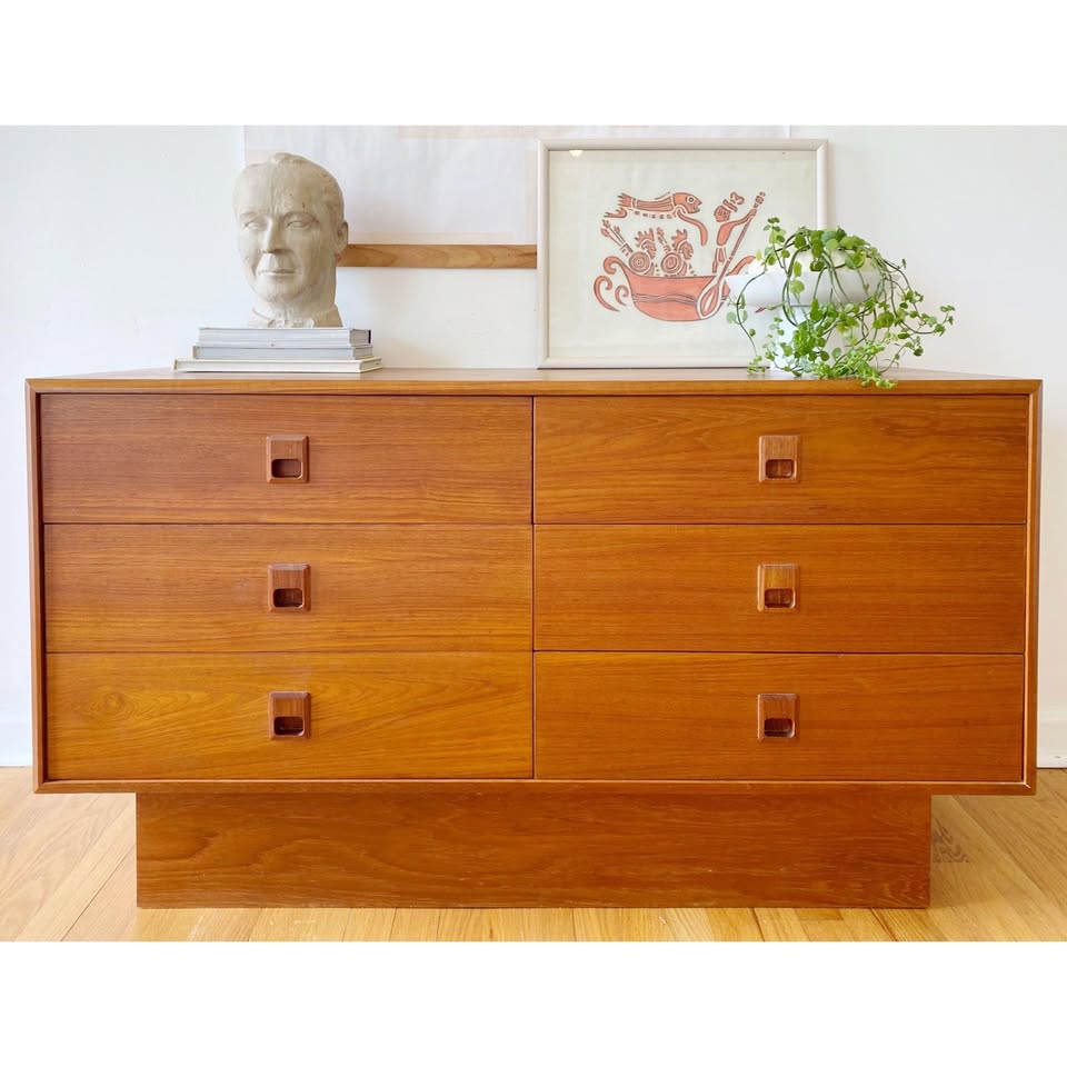 Mid-Century Modern Walnut Dresser