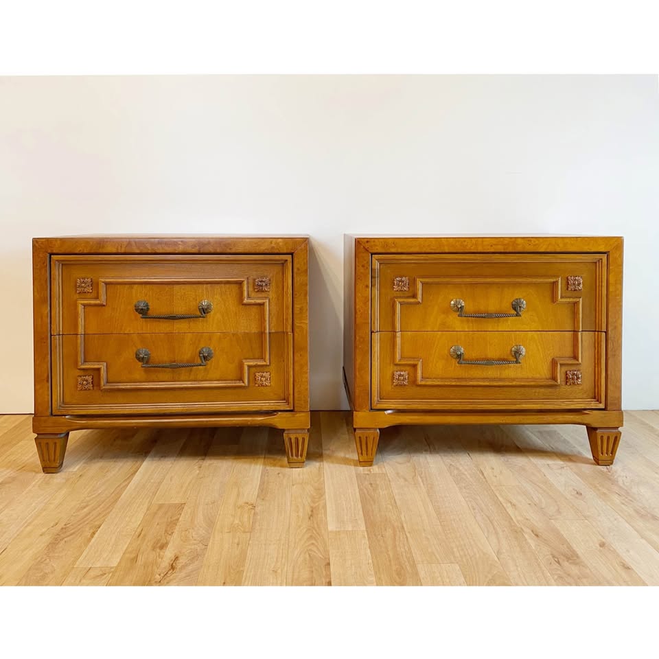 Vintage Wood Nightstands