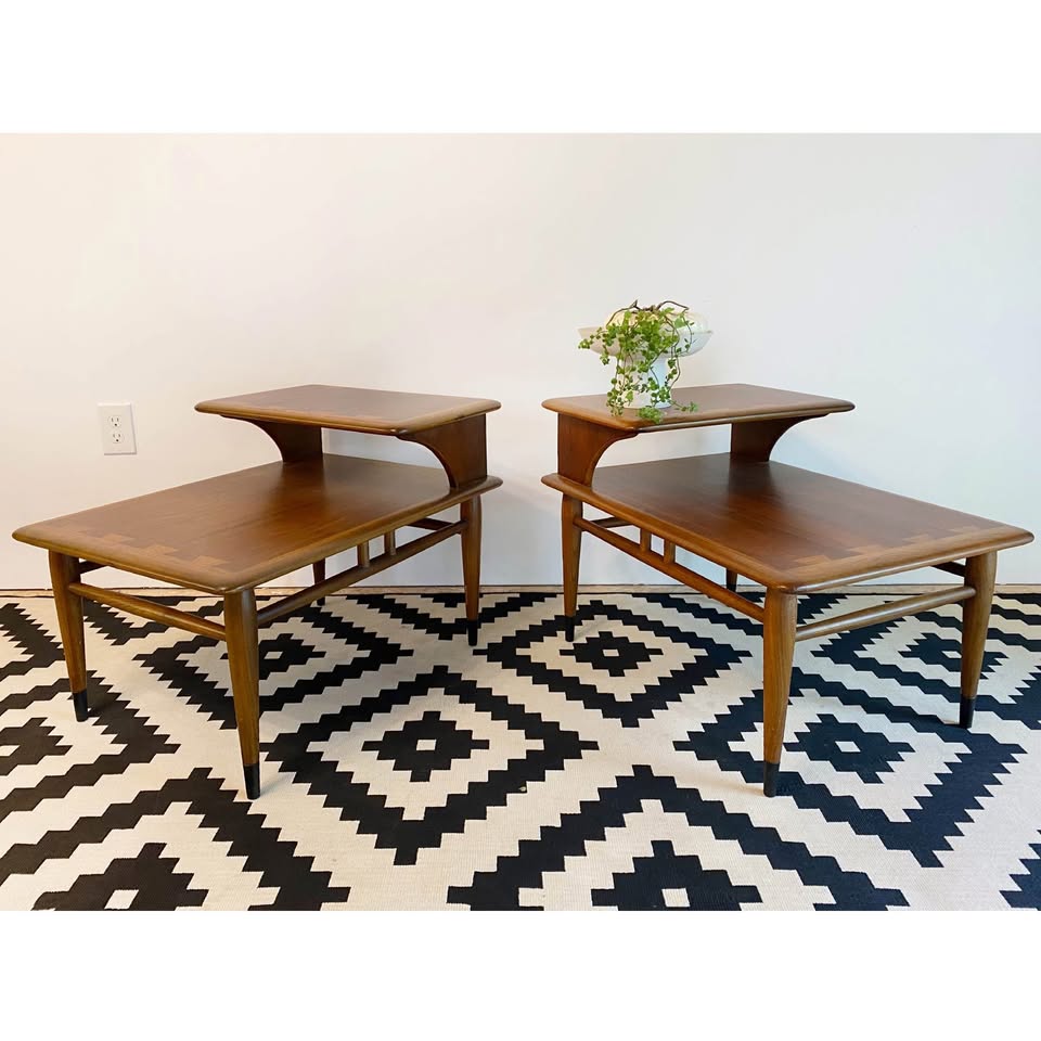 Mid-Century Modern Walnut Side Tables