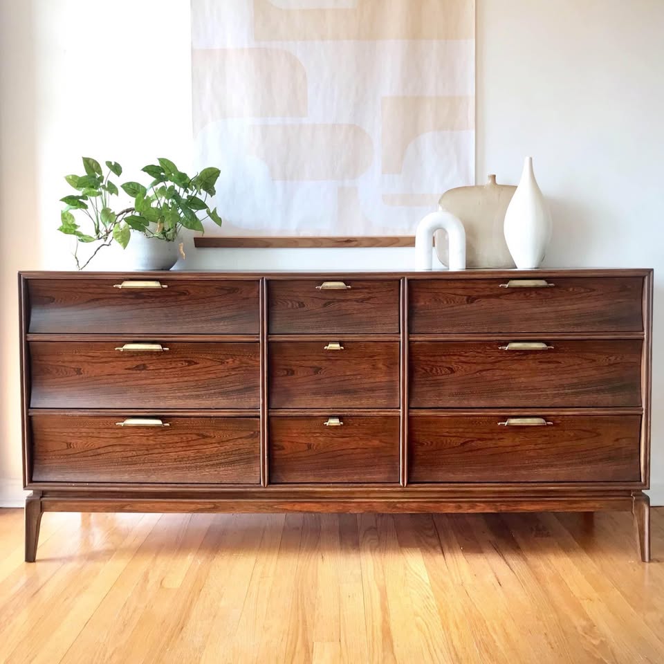 Mid-Century Modern Walnut Dresser